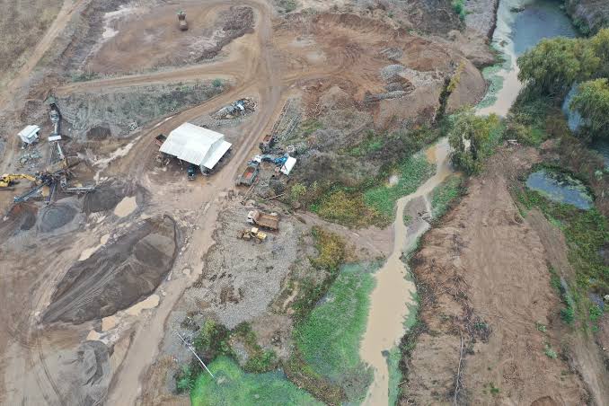 Vista satelital del sector de operación 1